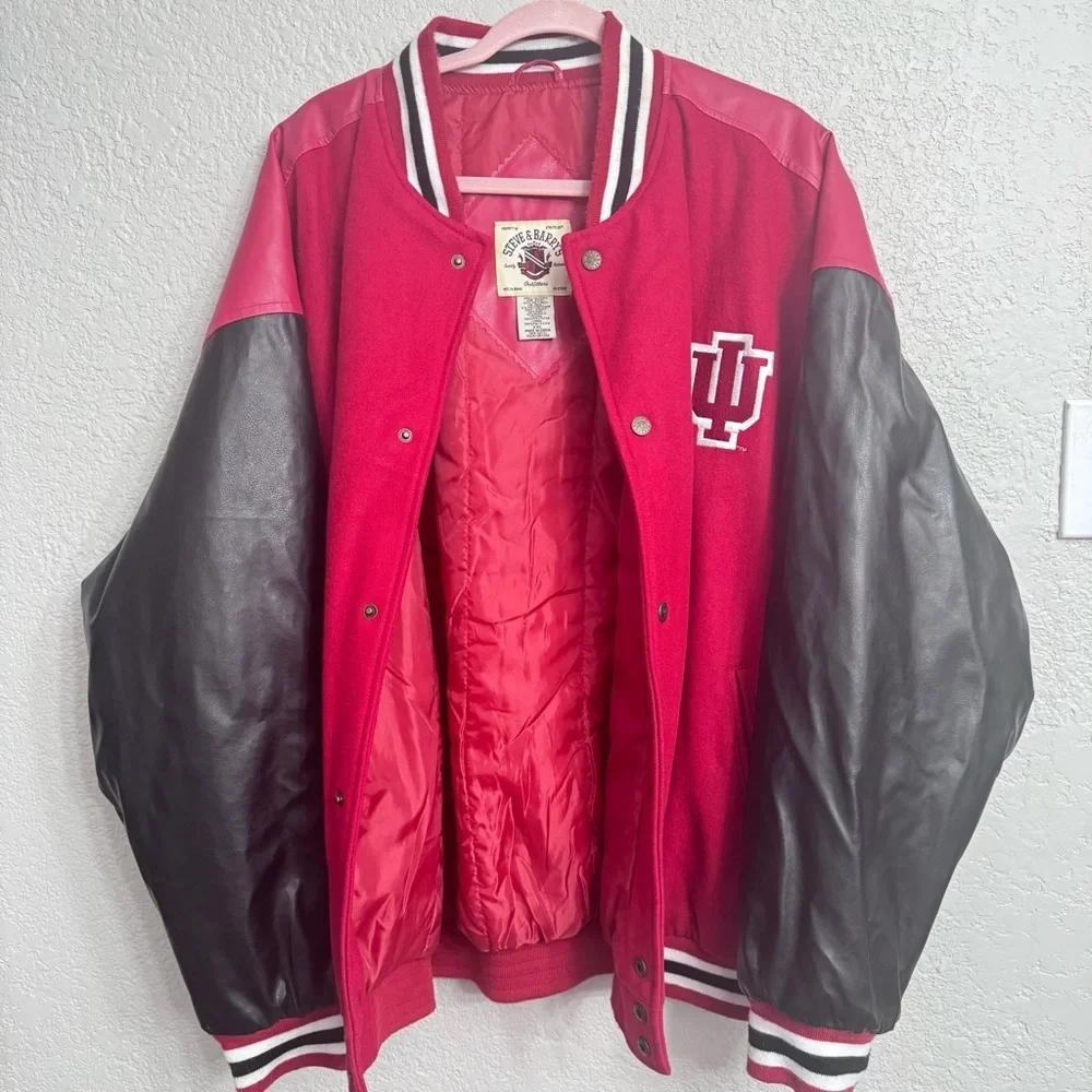 Vintage Indiana Hoosiers Varsity Jacket Steve & Barry’s Wool Men’s XXL - Picture 5 of 9